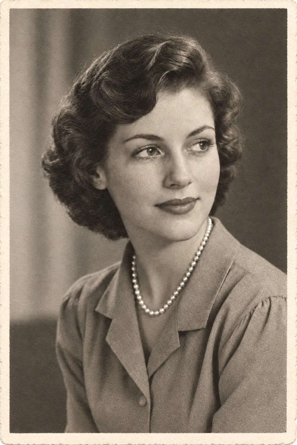 Studioporträt 1954, geflickt