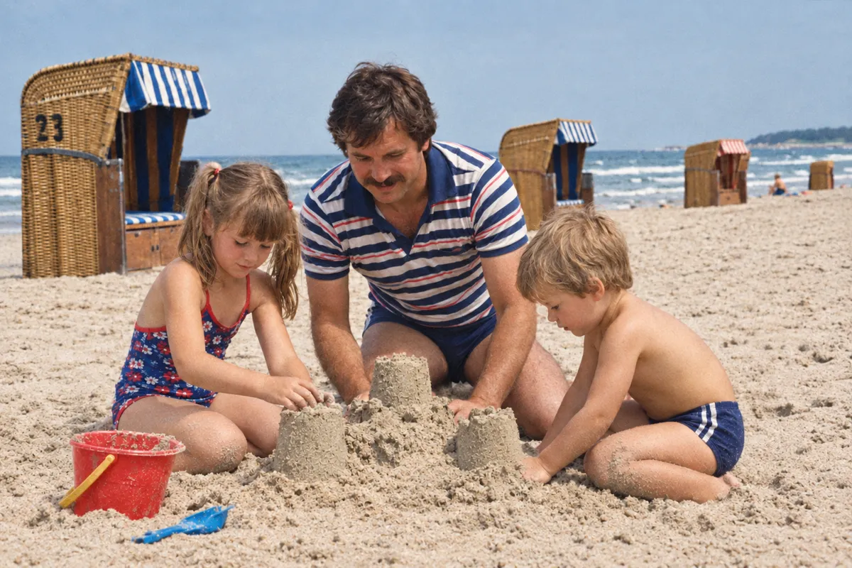 Strandfoto 1983, geflickt